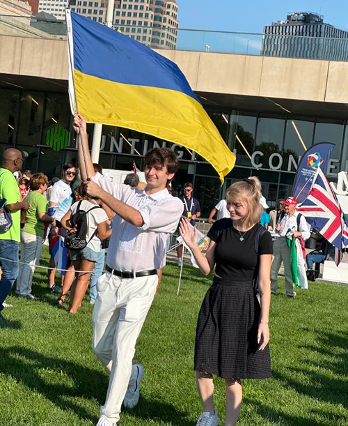 Ukeaine Flag at Pan Am Masters games