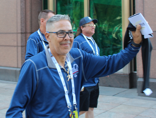 Pan Am Masters Games Athletes Parading to Mall C in Cleveland for the Welcome Celebration