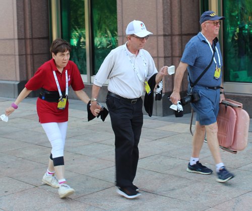 Pan Am Masters Games Athletes Parading to Mall C in Cleveland for the Welcome Celebration