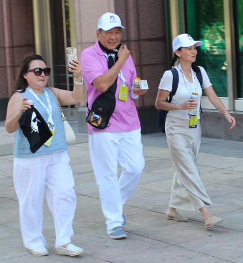 Pan Am Masters Games Athletes Parading to Mall C in Cleveland for the Welcome Celebration