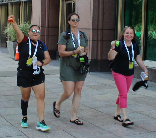 Pan Am Masters Games Athletes Parading to Mall C in Cleveland for the Welcome Celebration