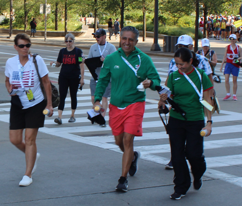 Pan Am Masters Games Athletes Parading to Mall C in Cleveland for the Welcome Celebration