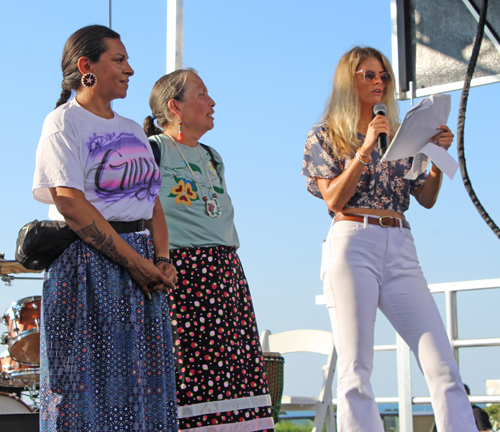 Native Americans on stage at Pan-American Masters Games