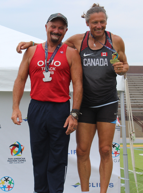 Pan Am Masters Games athletes medal ceremony