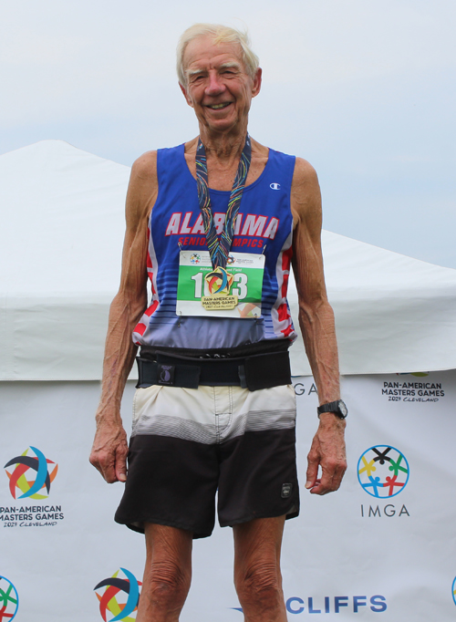 Pan Am Masters Games athletes medal ceremony