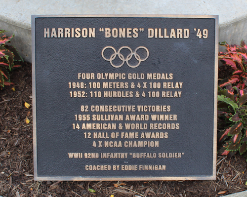 Harrison Dillard statue at BW