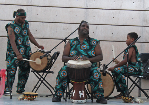 Djapo Cultural Arts Institute drummers in Cleveland Cultural Gardens