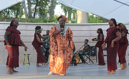 Djapo Cultural Arts Institute drummers in Cleveland Cultural Gardens