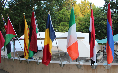 Cultural Gardens Centennial Plaza Flags of the World