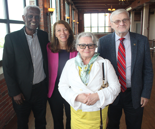 Aklilu Demassie (Ethiopian community), Larissa Bungo (FTC), Elizabeth Papp Taylor (Hungarian Radio) and Gerry Quinn (Irish radio)