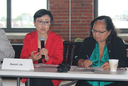 Naomi Jia from AsiaTown Initiative/Midtown Cleveland CDC and Cynthia Bellian of MotivAsians