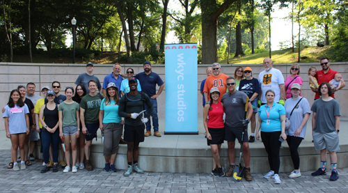 WKYC Group photo at the Cultural Gardens