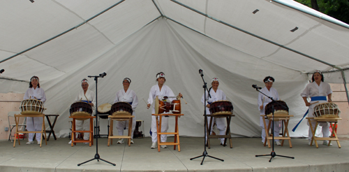 Korean American Pungmulnori Team in the Cleveland Cultural Gardens