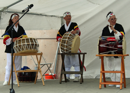 Korean American Pungmulnori Team in the Cleveland Cultural Gardens