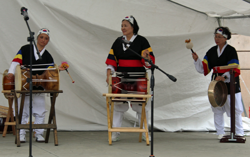 Korean American Pungmulnori Team in the Cleveland Cultural Gardens