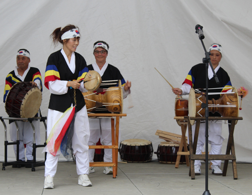 Korean American Pungmulnori Team in the Cleveland Cultural Gardens