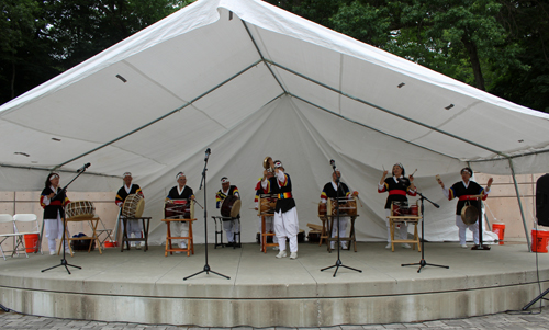 Korean American Pungmulnori Team in the Cleveland Cultural Gardens