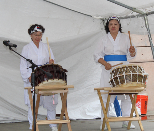 Korean American Pungmulnori Team in the Cleveland Cultural Gardens