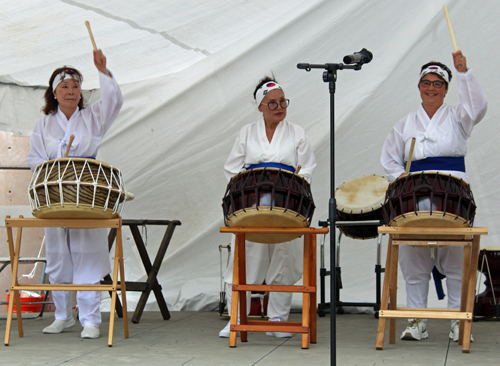 Korean American Pungmulnori Team in the Cleveland Cultural Gardens