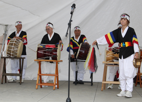 Korean American Pungmulnori Team in the Cleveland Cultural Gardens