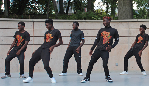 Black Beanz dance in Cleveland Cultural Gardens