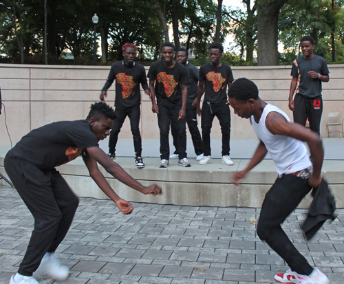 Black Beanz dance in Cleveland Cultural Gardens