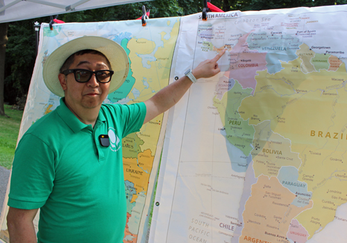 Johnny Wu - Panama map at One World Day