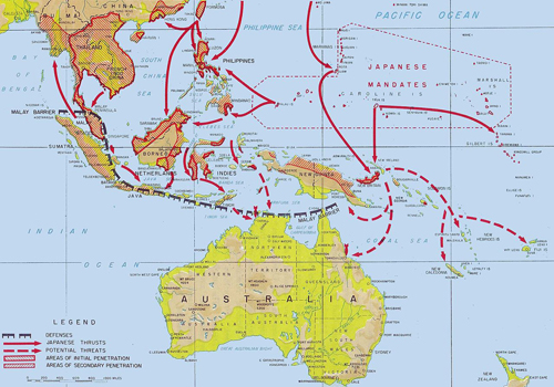 Battle of the Coral Sea map