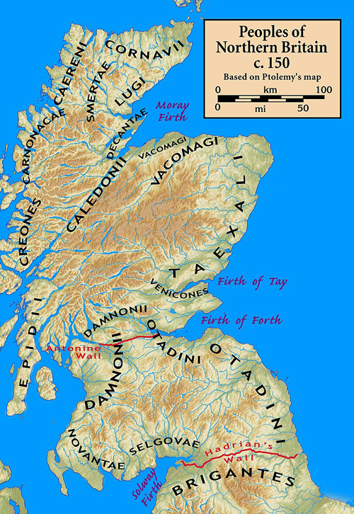 People of Scotland Caledonia around 150BC