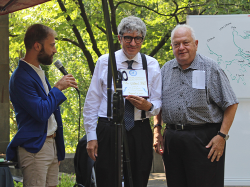 Jonathan Cambouris, Dr. Peter Gilbert and Lou Frangos