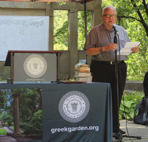 Lou Frangos in Greek Cultural Garden