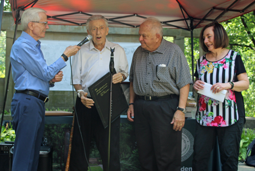 Bert Moyar, Ted Theodore, Lou and Ann Frangos