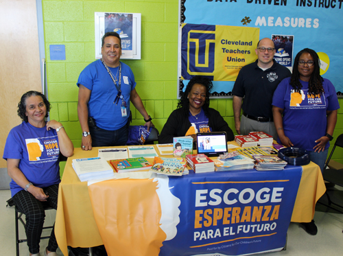 Cleveland Teachers Union table at Convencion Hispana 2024