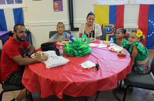 Family eating