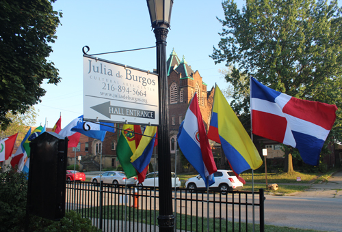 Julia De Burgos Cultural Arts Center flags