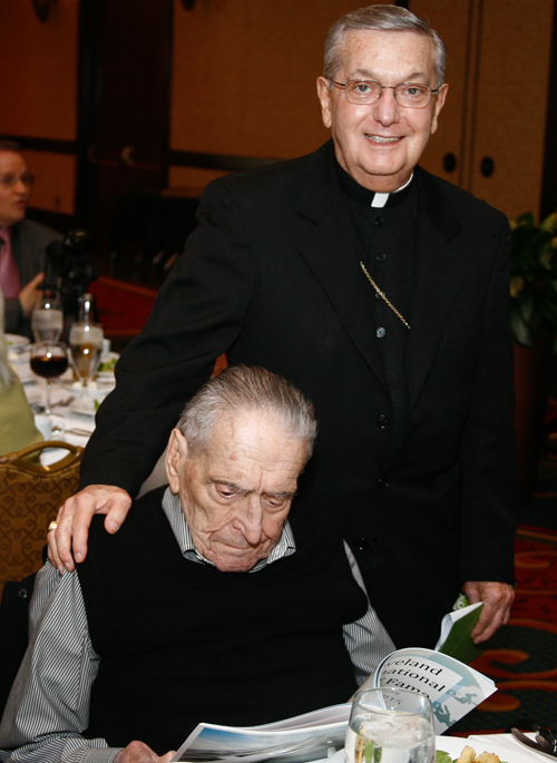 Inductee Bishop Pilla with Sam Miller