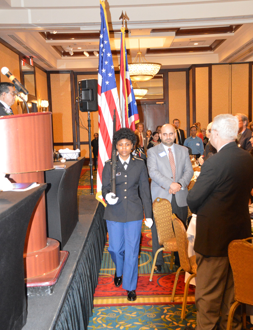 Horizon Science Academy's Junior ROTC Color Guard