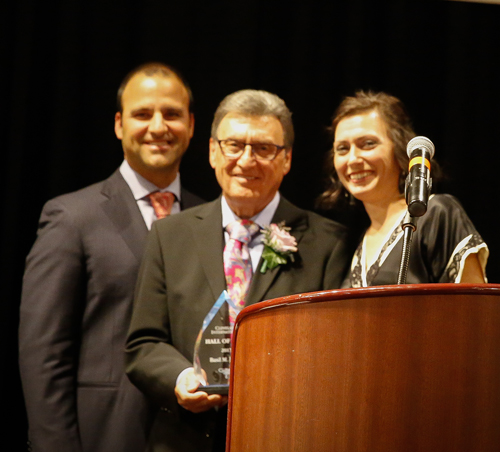 Basil Russo and daughter and son-in-law