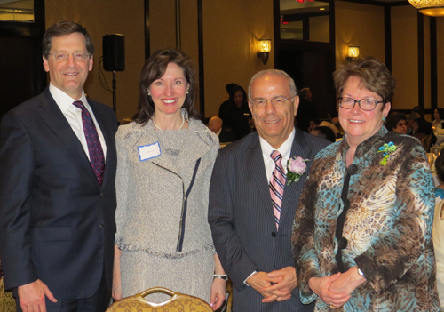 Steve and Mrs. Petras. Dr. Wael Khoury and Ambassador Heather Hodges