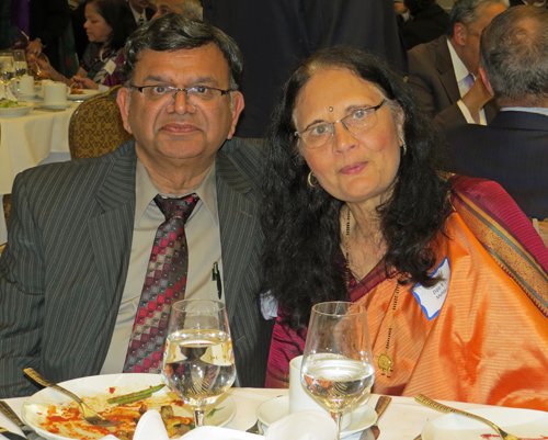 Friends and family honoring Dr. Mehta