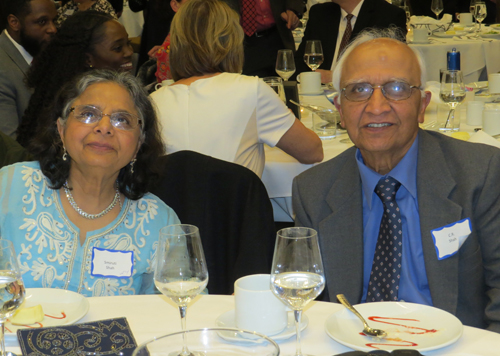 Friends and family honoring Dr. Mehta