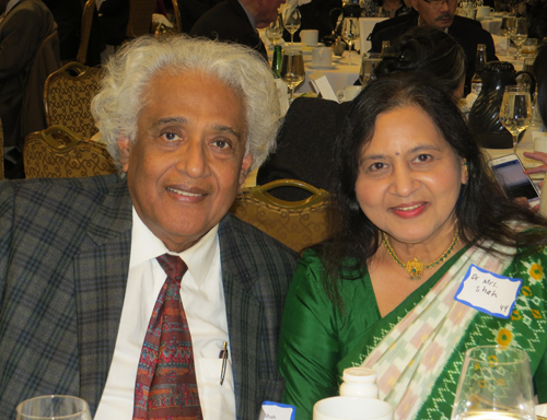 Friends and family honoring Dr. Mehta