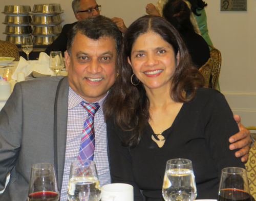 Friends and family honoring Dr. Mehta