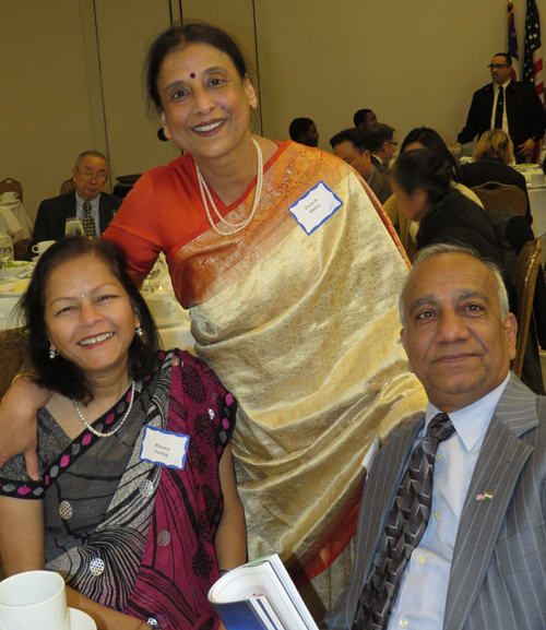 Friends and family honoring Dr. Mehta