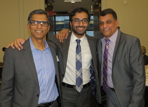 Friends and family honoring Dr. Mehta