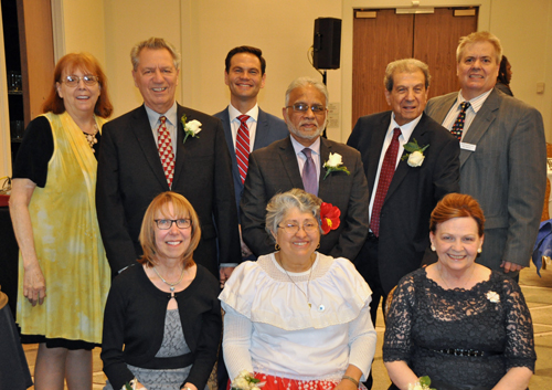 Class of 2018 with MC Chris Tanaka and CIHF co-founders Debbie Hanson and Dan Hanson