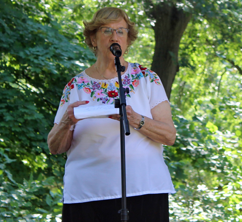 Hungarian Cultural Garden president Carolyn Balogh