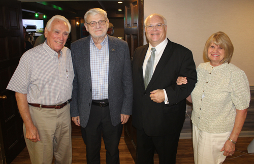 Mickey McNally, Gerry Quinn, Judge Mentel, and Bonnie McNally