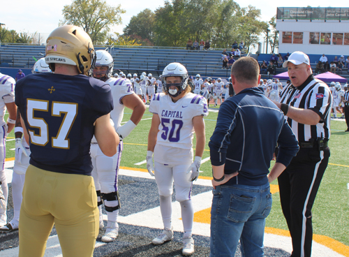 Honorary Consul Mark Owens coin toss