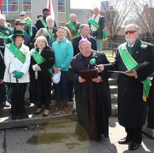 Bishop Malesic prayer at St. Patrick's Day